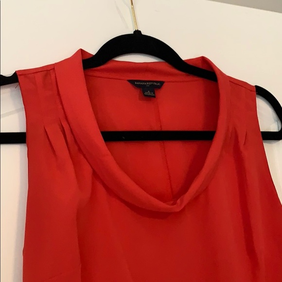 Red/Orange polyester top - Picture 2 of 3